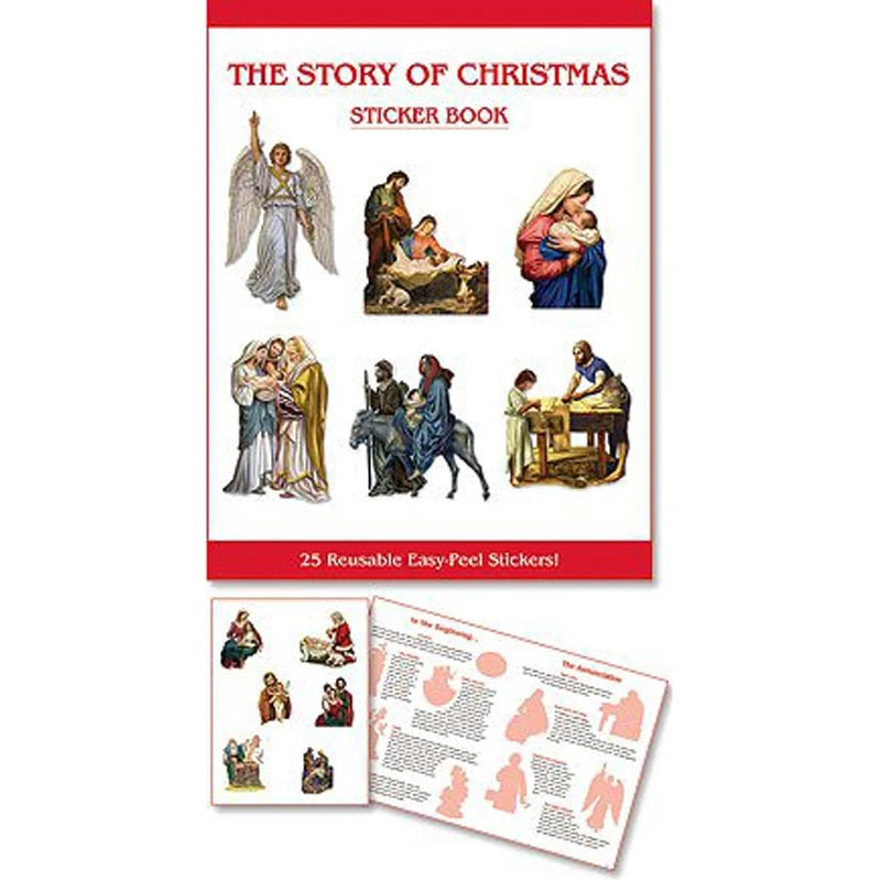 Aquinas Kids The Story of Christmas Sticker Book for children with faith-based Nativity activities.