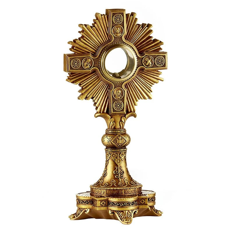 Adoration Monstrance with Luna – Catholic Religious Display Piece