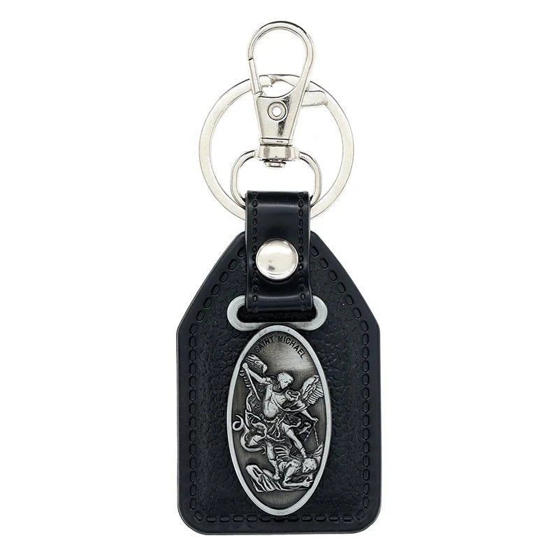 Key Tag Saint Michael – Religious Protective Keychain (Pack of 12)