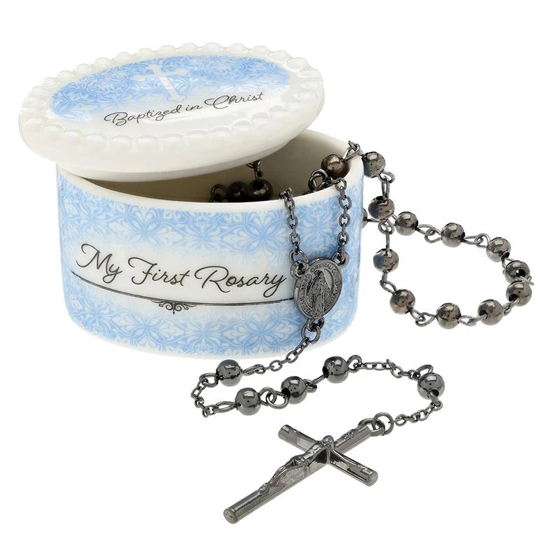 Baptism Keepsake Gift Set for Boys – Baby Christening Religious Gift