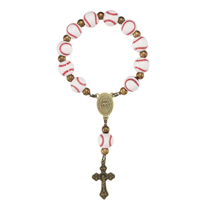 Catholic baseball one-decade rosary from the Game-Day Collection for players, coaches, teams, and game-day prayer.