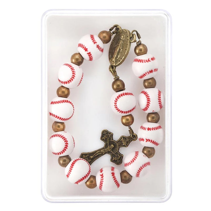 Catholic baseball one-decade rosary from the Game-Day Collection for players, teams, and game-day prayer.
