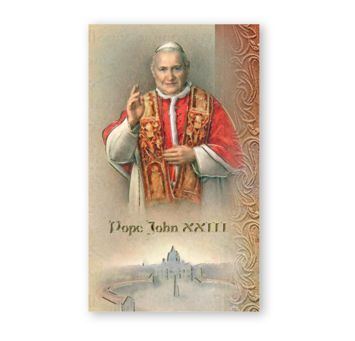 Biography of Saint John XXIII with prayer feast day and patron attributes
