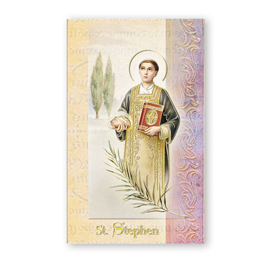 Biography of Saint Stephen Card
