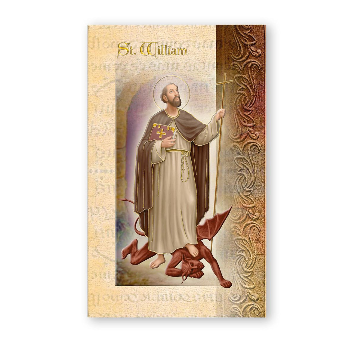 Biography of Saint William with prayer feast day and patron attributes