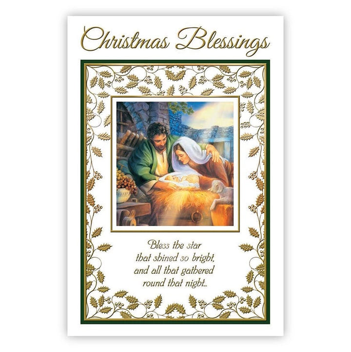 Assorted Christmas Holly card set for family, friends, neighbors, and festive holiday greetings.