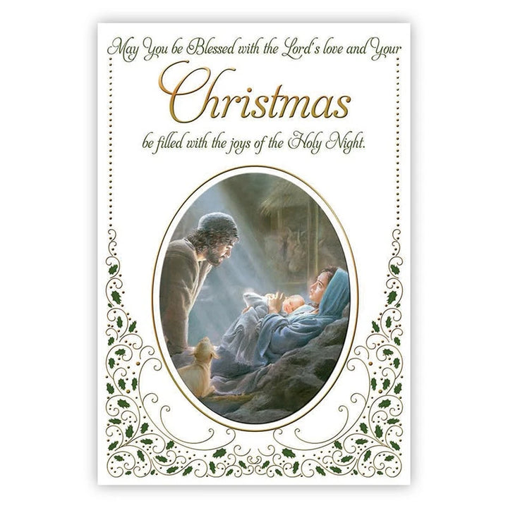 Assorted Christmas Holly card set for family, friends, neighbors, and festive holiday greetings.