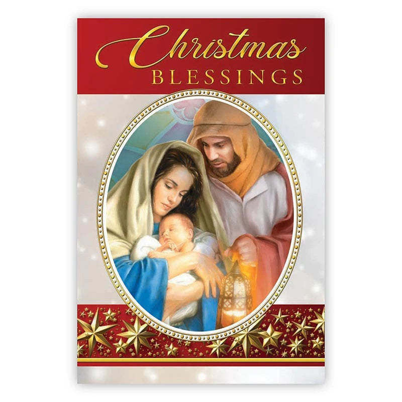 Boxed 5 x 7 religious Christmas cards celebrating the birth of Christ with 4 assorted designs.