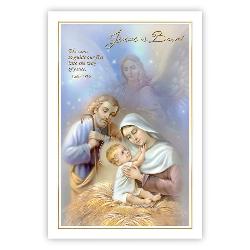 Religious Holy Family Christmas card assortment featuring Jesus, Mary, and Joseph for faith-filled holiday greetings.