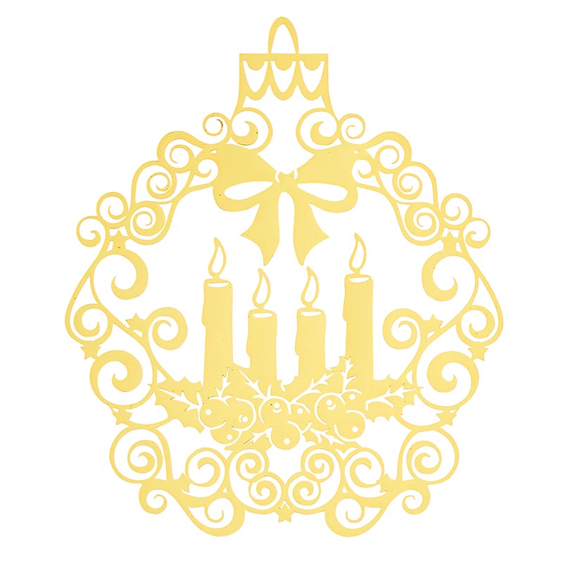 Brass Christmas Ornament - Advent