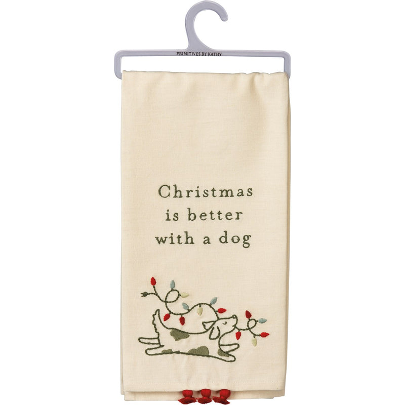 Christmas Is Better With A Dog Kitchen Towel (Pack of 3)