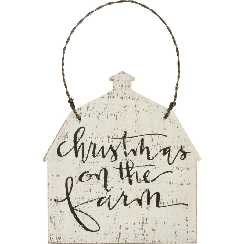 Christmas On The Farm Ornament (Pack of 6)