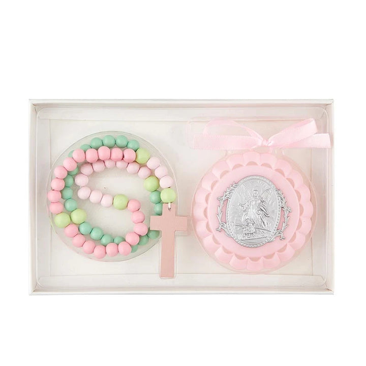 Crib Medal With Kiddie Rosary