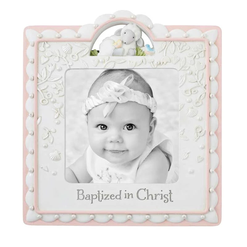 Avalon Gallery™ "Baptized in Christ" Pink Photo Frame