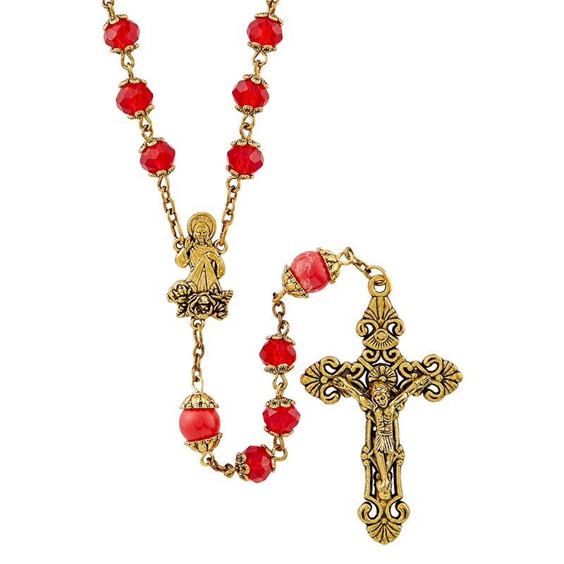 Divine Mercy Rosary With Picasso Bead