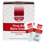 First Aid Burn Cream w/ Aloe – 0.9gm – 25/Bx