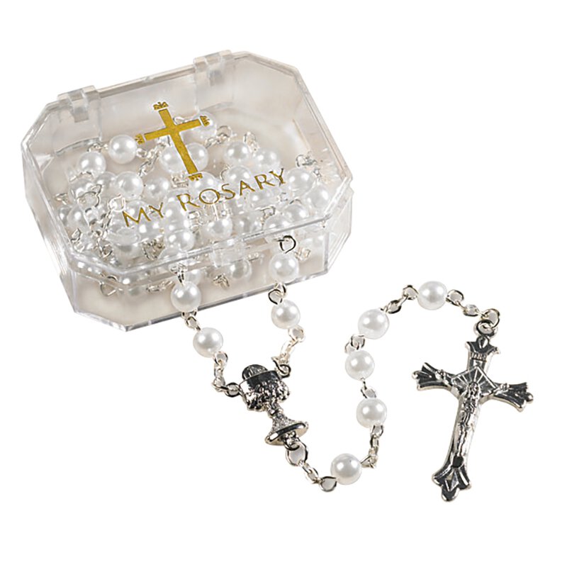 First Communion - White Sacramental Rosary