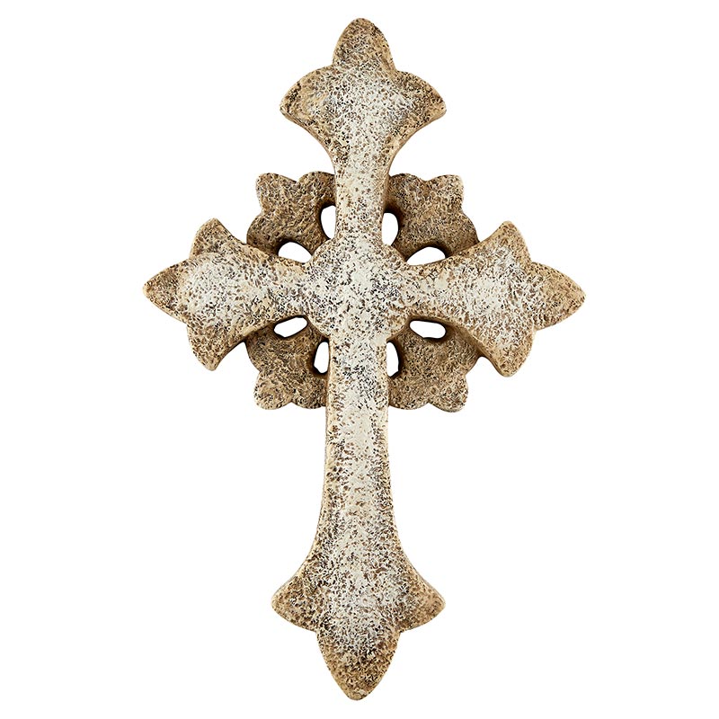 Fleur De Lis Cross Plaque