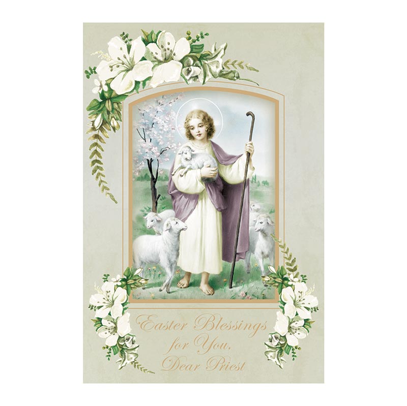 Greeting Card - Easter Blessings, Priest