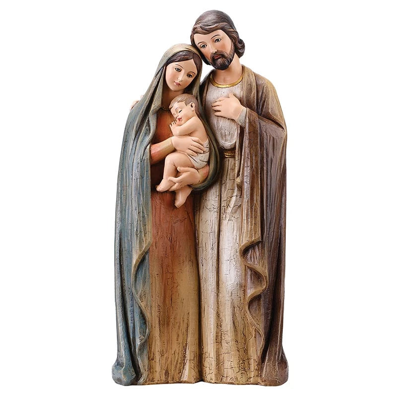  19.5 inch Holy Family Figurine by Avalon Gallery crafted from detailed stoneresin.