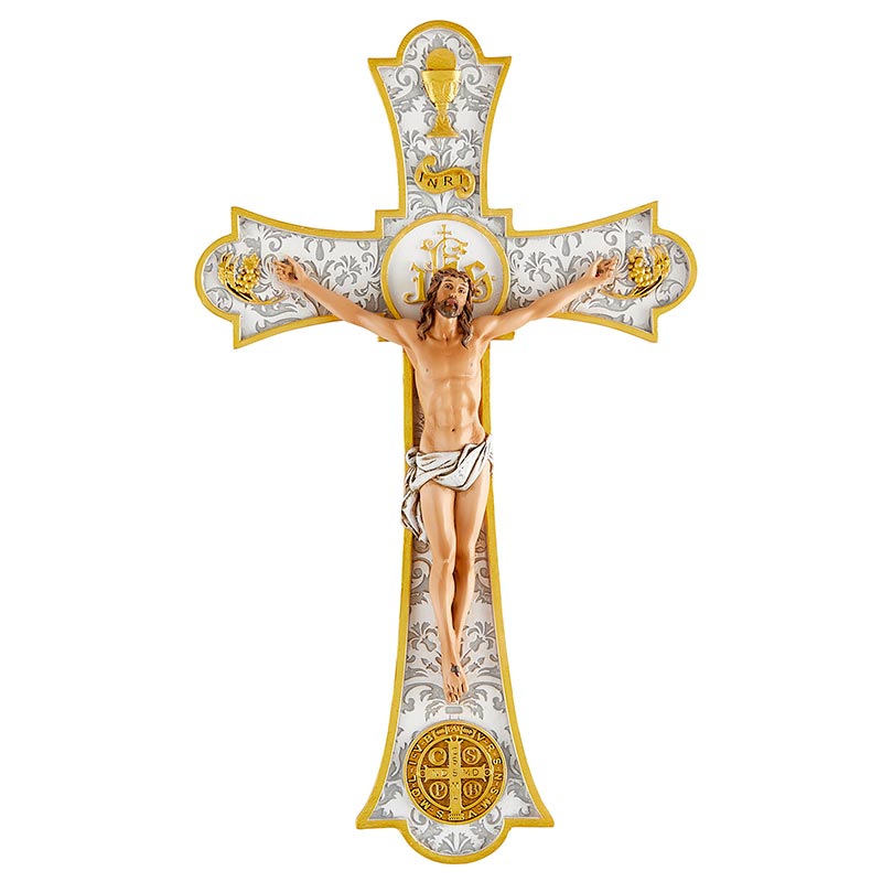 Holy Mass Wall Crucifix 8" Wedding