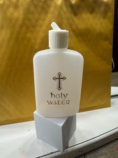 Holy Water Bottle with cross design, perfect for personal Catholic devotional practices.