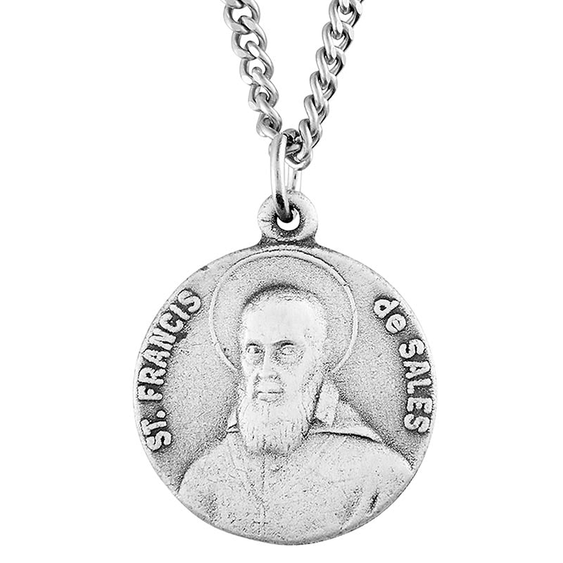 St. Francis de Sales Pewter Medal