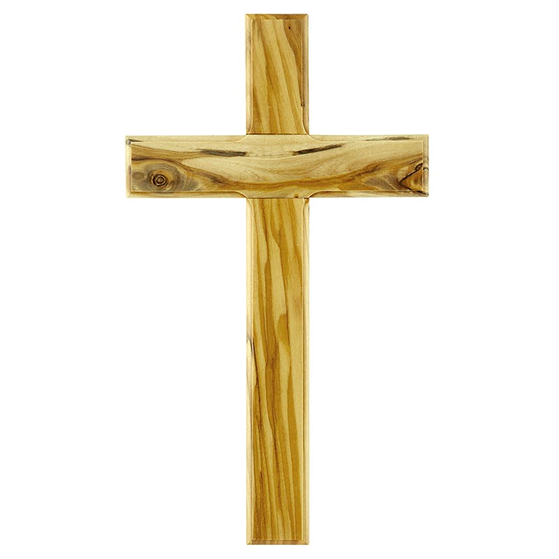 10" Olive Wood Plain Cross