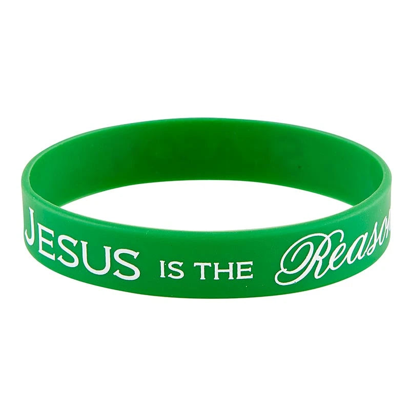 Catholic Christmas silicone bracelets for parish events, youth groups, schools, and seasonal giveaways.