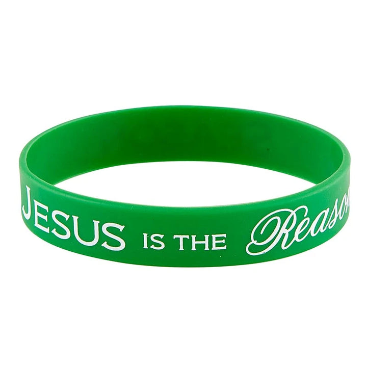Catholic Christmas silicone bracelets for parish events, youth groups, schools, and seasonal giveaways.