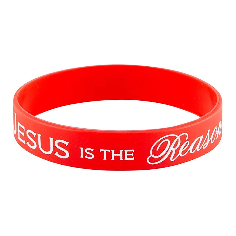 Catholic Christmas silicone bracelets for parish events, youth groups, schools, and seasonal giveaways.