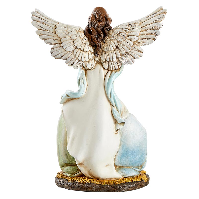 Angel and Holy Family Statue