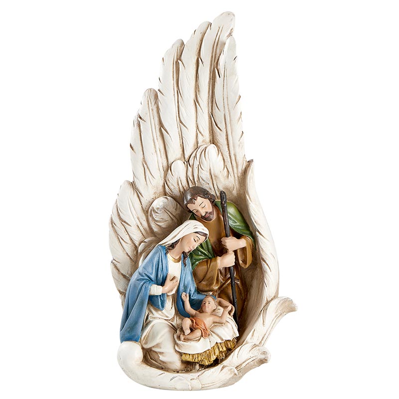 Holy Family in Wings Statue