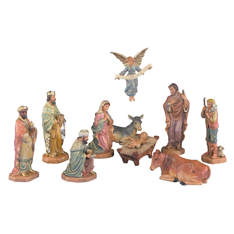 Ten-Piece Nativity Set, No Creche