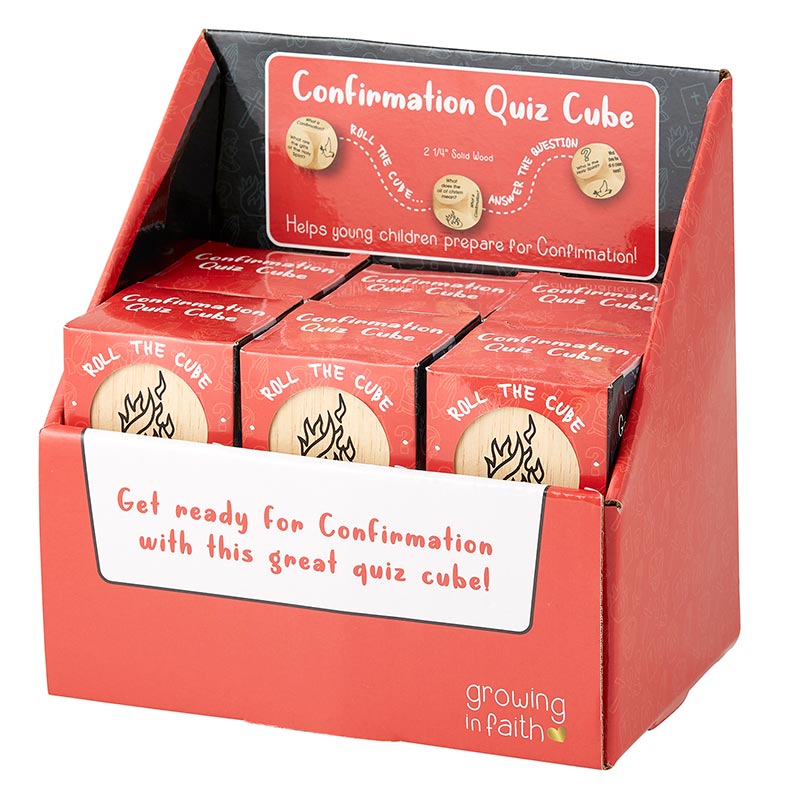 Large Quiz Prayer Cube display - Confirmation - 12pk