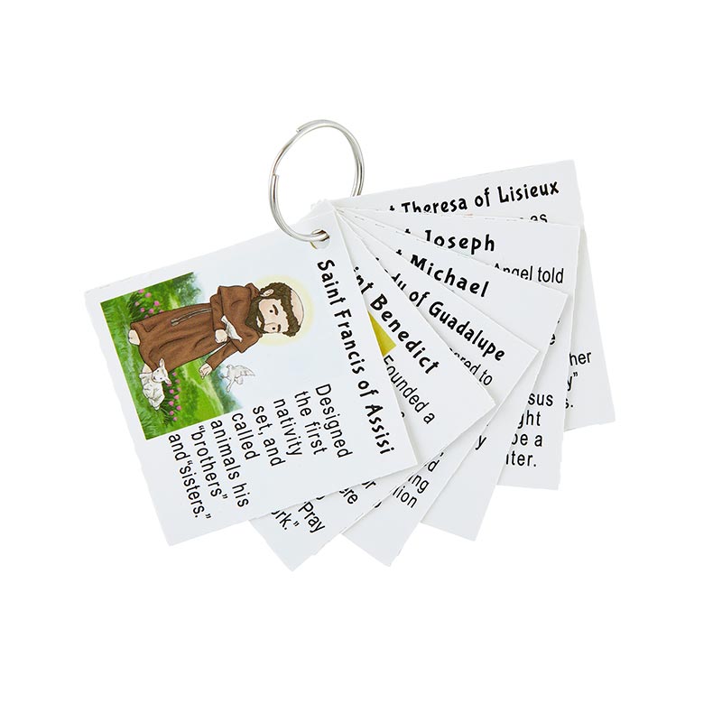 Learning The Saints Punch Out Cards with Keychain - 36 pcs