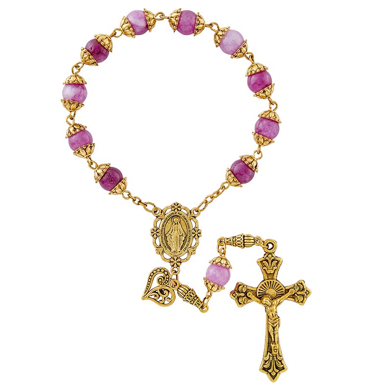 Mantle Of Mary One-Decade Rosary - Violet