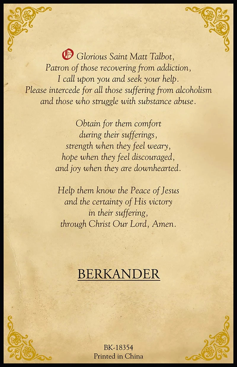 Catholic Matt Talbot rosary from the Prayers for Healing collection for recovery, comfort, daily prayer, and devotional gifts.