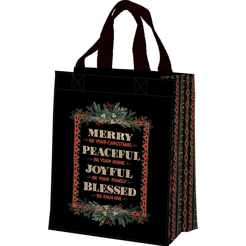 Merry Be Your Christmas Daily Tote (Pack of 4)