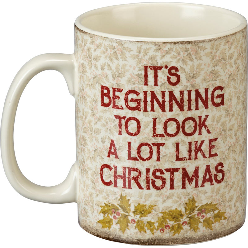 Merry Christmas Vintage Mug (PACK OF 2)