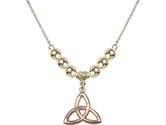 N32 Birthstone Necklace Trinity Irish Knot