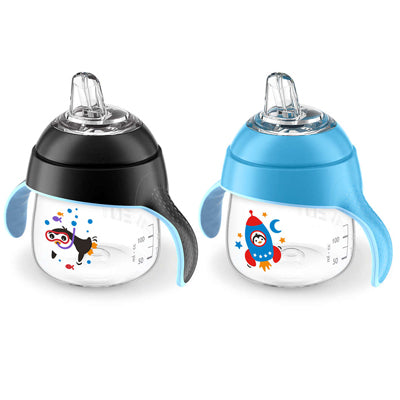 NEW My Little Sippy Cup 7-oz. 2-Pk “BLUE” and “BLACK” – Mixed