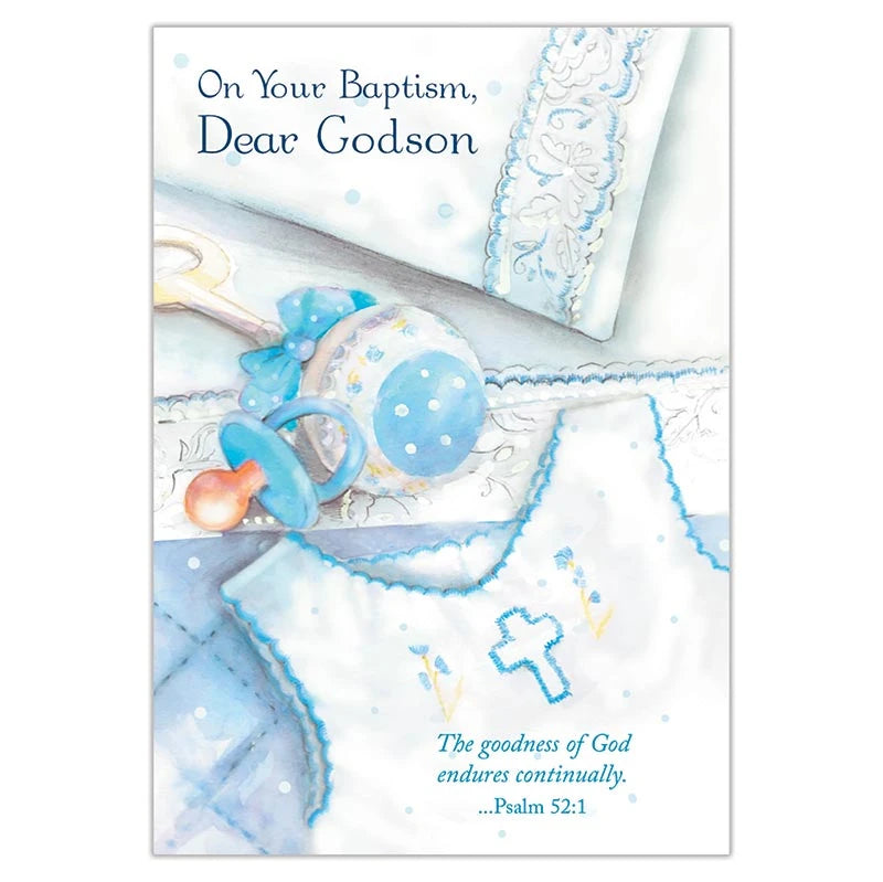 On Your Baptism Dear Godson Card