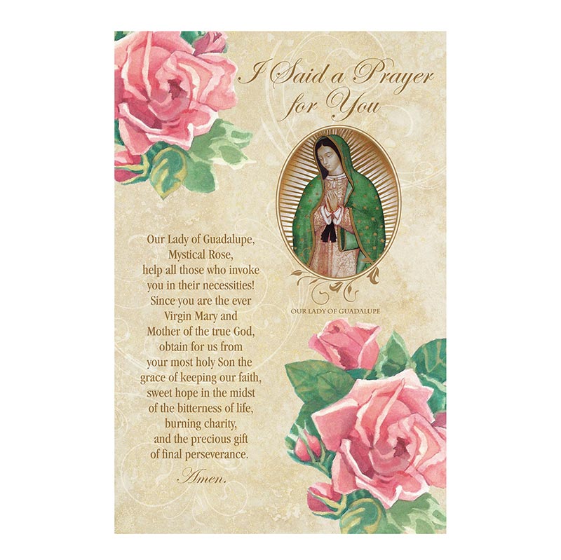 Our Lady of Guadalupe Card - I Said a Prayer for You