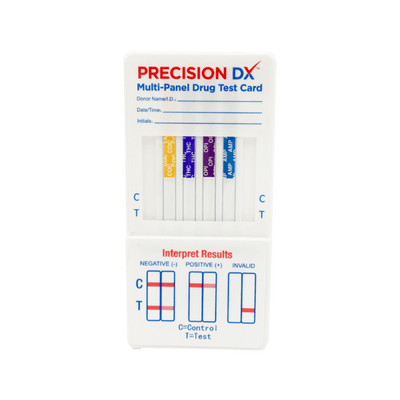 (MAB) PRECISIONDX 8 PANEL DIP CARD (THC/COC/OPI/AMP/MAMP/BZO/FEN/OXY)-Case of 25