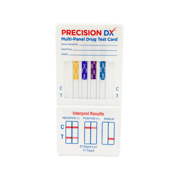 (MAB) PRECISIONDX 8 PANEL DIP CARD (THC/COC/OPI/AMP/MAMP/BZO/FEN/OXY)-Case of 25