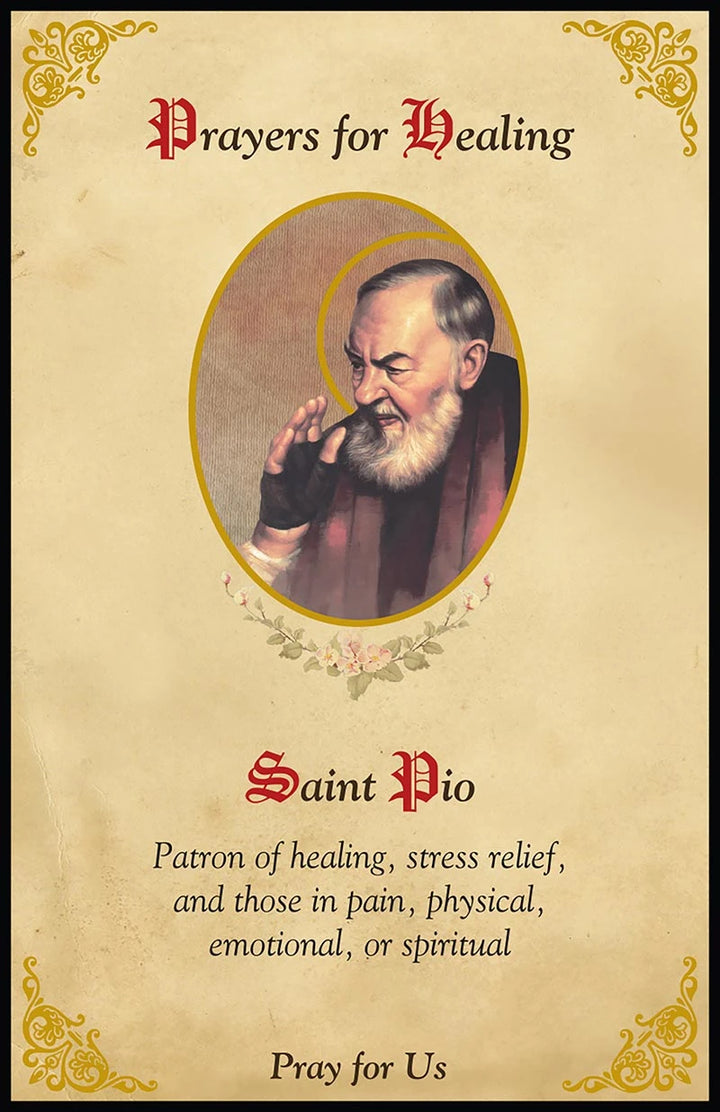 Catholic Padre Pio healing rosary from the Prayers for Healing collection for comfort, recovery, daily prayer, and devotional gifts.