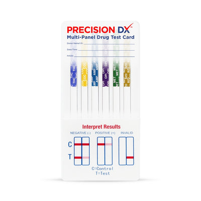 PRECISION DX 6 PANEL DIP CARD (THC/COC/AMP/OPI/MAMP/BZO)