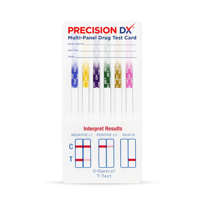 PRECISIONDX 6 PANEL DIP CARD (THC/COC/MAMP/OPI/BZO/OXY)