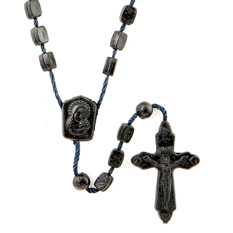 Saint Benedict Cord Rosary With Arched Box